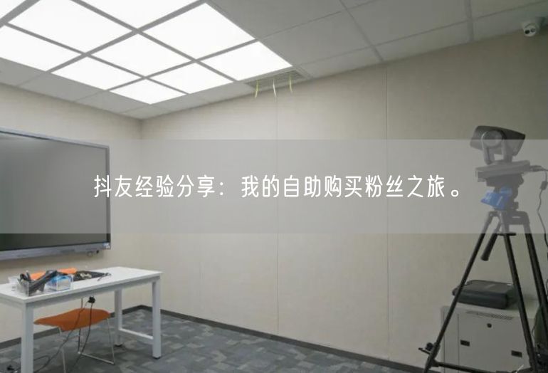 抖友经验分享：我的自助购买粉丝之旅。