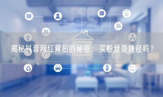 揭秘抖音网红背后的秘密：买粉丝是捷径吗？
